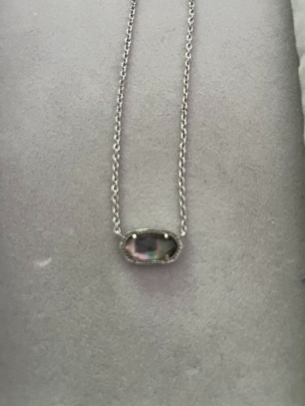 Kendra Scott Necklace Silver & Abalone